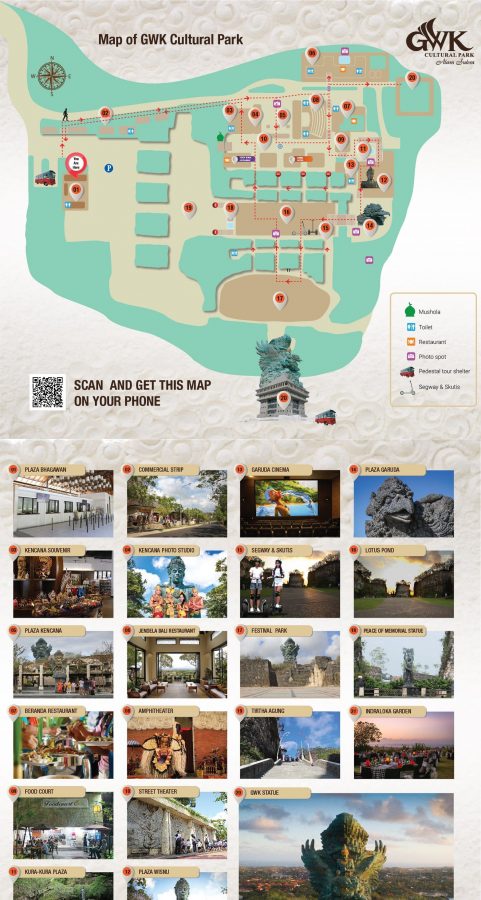 Garuda Wisnu Kencana (GWK) in Bali – Maps